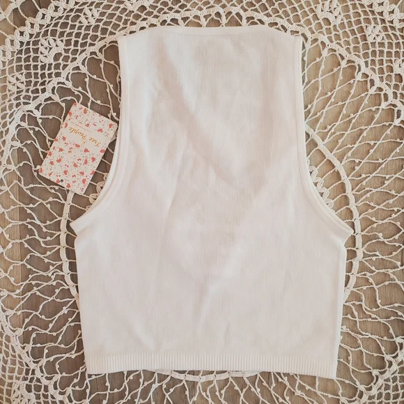 FREE PEOPLE | Strapped In Seamless Ribbed Brami Crop Top - Picture 8 of 9